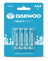 Элемент питания солевой AAA/R03 1.5В Heavy Duty 2021 BL-4 (уп.4шт) 5029361 DAEWOO pe583395 фото