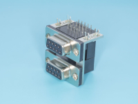 DRN-09F/09F-A Разъем спаренный  9 контактов, гнездо-гнездо на плату, прямой угол BrownBear pe388323 фото