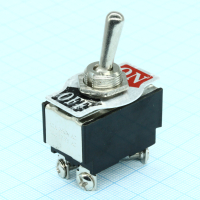 KN3(B)-201A-A1 Тумблер ON-OFF (10A 250В) две группы контактов на замыкание (SS321) Jietong pe428773 фото