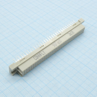 DS1120-96F0V23 Разъем (розетка)  DIN 41612 тип R 96pin (3х32), шаг 2.54мм трехрядный прямой (ряд АC) CONNFLY pe318181 фото