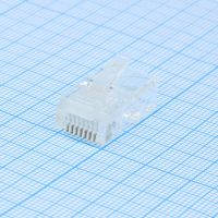 DS1123-05-P80T Разъем RJ45 8P8C вилка на кабель, круглый проводник диаметром до 0.85мм CONNFLY pe391397 фото
