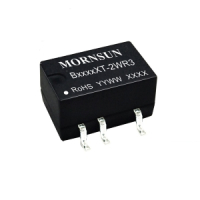 B2412XT-2WR3 Преобразователь DC/DC 2 Вт, вход 24 VDC, выход 12 VDC, 0,167 A, SMD на плату MORNSUN pe786149 фото