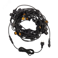 Белт-Лайт 20 м, черный каучук, шаг 50 см, 40 патронов, IP44 331-333 NEON-NIGHT pe735718 фото
