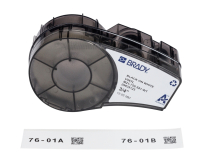 brd152247 M21-750-581-WT лента, перемещаемый винил B-581, размер 19.05 мм/6.4 м, черный на белом, 1 шт. (M210, M210-LAB, M211) BRADY pe943334 фото