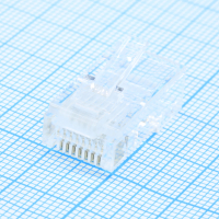DS1123-01-P86T Разъем RJ45 8P8C вилка на кабель, квадратный тип CONNFLY pe391398 фото