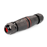 FFC-25/RJ45-IP68 Кабельный коннектор I-образный герметичный, экранированный разъем RJ45 cat 6, внешний диаметр кабеля от 5 до 10мм, IP68 Fortisflex pe1043687 фото