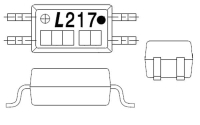 LTV-217-TP1-B-G Транзисторная оптопара Optocoupler, AC 600%, 5KВ, 4 PIN LITEON pe930026 фото