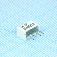 KB-2300SEKW Индикатор шкальный 1хLEDх8,89х3,81мм/оранжевый/605нм/55-140мкд/белый матовый Kingbright pe417258 фото