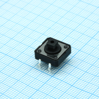 L-KLS7-TS1204-7.3-180 Кнопка тактильная 12х12х7.3мм 180гр 0.05А 12В 100000 циклов монтаж в отверстие KLS pe517610 фото