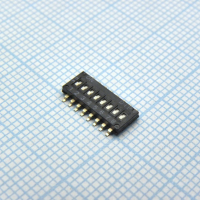 DHN-08F-V Движковый переключатель 8 групп SMD монтаж 1.27мм 25мА 24В положение ВЫКЛ DPT pe61674 фото