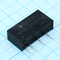 AM1DR-1212SH30JZ DC/DC, 1Вт, вход 11.4…12.6В, выход 12В/0.009…0.083А, изоляция 3000В DC, КПД 73%, максимальная емкостная нагрузка не более 560мкФ, SIP7, 19.65x6x10.16мм, -40…85°C, пластик AIMTEC pe482283 фото