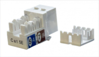 Вставка Keystone Jack RJ45 (8P8C) кат.5E KJ9-8P8C-C5e-90-WH бел. 432595 Hyperline pe577259 фото