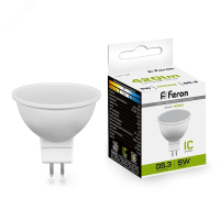 Лампа светодиодная LED 5вт 230в G5.3 белый 25126 Feron pe802028 фото