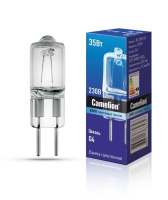 Лампа галогенная JD 35Вт капсула g4 3000К 240В 10406 Camelion pe574956 фото