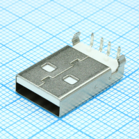 DS1097-WN0 Разъем USB A вилка угловая на плату, белый изолятор, монтаж в отверстия CONNFLY pe391405 фото