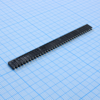 DS1002-03-1X36131 Гнезда цанговые однорядные удлиненнные (H=10мм) для монтажа в отверстия 1х36pin, шаг 2.54мм CONNFLY pe549615 фото
