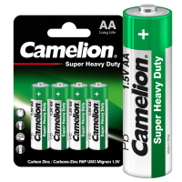 Элемент питания солевой AA/R6 BL-4 (блист.4шт) 1669 Camelion pe583407 фото