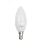 Лампа светодиодная PLED-ECO 5Вт C37 свеча матовая 4000К нейтр. бел. E14 400лм 230В 50Гц 1036865A Jazzway pe661488 фото
