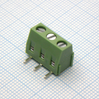 DG127R-5.0-03P-14-00A(H) Винтовой клеммный блок c рельефной обоймой, 3 контакта. Серия DG127R-5.0 Degson pe129521 фото