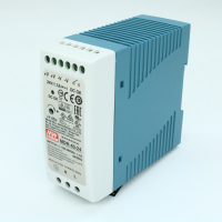 MDR-40-24 Преобразователь AC-DC на DIN-рейку  40Вт, выход 24В/1,66A, рег. вых 24…30В, вход 85…264V AC, 47…63Гц /120…370В DC, изоляция 3000В AC, в кожухе  40х90х100мм, -20…+70°С Mean Well pe138226 фото