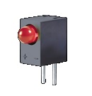 WP934CB/ID Светодиодный индикатор красный T-1 3мм 40° матовый 30мКд 2В угловой монтаж в отверстие Kingbright pe524274 фото