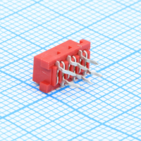 DS1015-04-06R6XB Розетка на плату IDC Micro Match 6 контактов, шаг 2.54мм, 250В 1.2А, монтаж в отверстия CONNFLY pe549620 фото