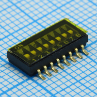 L-KLS7-KPR-08-N-11 DIP переключатель 8 групп SMD монтаж шаг 1.27мм 0.025А 24В с плёнкой на ленте KLS pe561396 фото