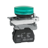 Сигнальная лампа OptiSignal D22 C4-L-M3 зеленая металл 230-240VAC XB4BVM3  332174 КЭАЗ pe656885 фото