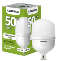 Лампа светодиодная HP 50Вт 230В 4000К E27-E40 GENERICA LL-HP-50-230-40-E27-E40-G IEK pe797429 фото