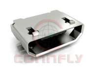 DS1105-12-B6S8R Разъем Micro USB B розетка 5 контактов угловая на плату, монтаж SMT CONNFLY pe473077 фото