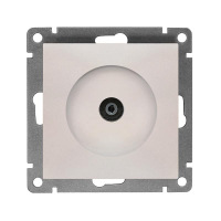 Розетка телевизионная TV 1-м СП Афина механизм жемчуг Universal A0027-OBr UNIVersal pe810998 фото