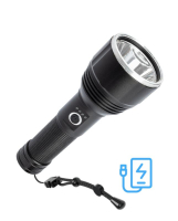 Фонарь аккумуляторный ручной 20Вт LED съемный Li-ion 26650 5000мА.ч Power-bank корпус анодированный алюм. индикатор уровня заряда USB-шнур type C ремешок ручной KOC130Lit Космос pe758262 фото