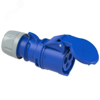 Розетка кабельная 16А/230V/1P+N+E/IP44 00-00002317 ALPENBOX pe812023 фото