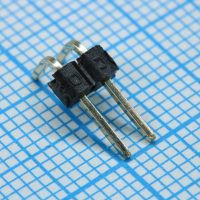 DS1022-1X2RDF11-B Соединитель штыревой, вилка на плату однорядная угловая, 2pin(1x2), шаг 2.54мм (A=3mm, B=6mm, C=6.07mm), тип - D CONNFLY pe522743 фото
