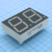 FYD-8021DUHR-21 2-х разрядный индикатор 20,3мм/красный/640нм/30-60мкд/ОА FORYARD pe591608 фото