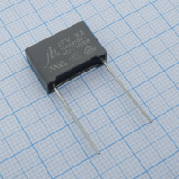 JFV0A9104K150000B Пленочный помехоподавляющий конденсатор X2  0.1мкФ, 310VАС, радиальные выводы с шагом 15мм, 18x6x12мм JB Capacitors pe341496 фото