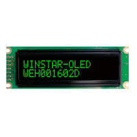 WEH001602DGPP5N00100 OLED символьный 16х2 (1602D), COB, зеленый, 8-битный паралл. интерфейс, VDD =5В, -40...+80С WINSTAR pe376824 фото
