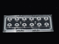 ALHB173D12LED30G Групповая прямоугольная линза 2x6 на 12 светодиодов 3030/3535/5050, эфф=90%, 30°, 173x71.4мм H:11,05мм, PC ASAHI OPTICS pe521464 фото