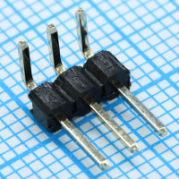 DS1022-1X3RDF11-B Соединитель штыревой, вилка на плату однорядная, 3pin(1x3), шаг 2.54мм (A=3mm, B=6mm, C=10.36mm), тип - D CONNFLY pe522744 фото