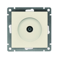 Розетка телевизионная TV 1-м СП Афина механизм сл. кость (ivory) Universal A0027-I UNIVersal pe811001 фото