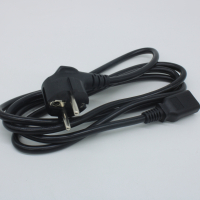 EU1-MC13 Кабель питания Schuko (CEE 7/7) - IEC C13, H05VV-3, 300/500V, 0,75мм2/3С, 10А, 1.8 м, прямой, черный Mean Well pe850937 фото