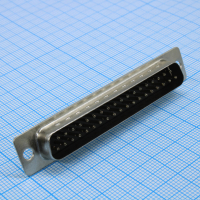 DS1034-37MBNSISS Разъем D-Sub, вилка 37 контактов прямая на плату, черный изолятор CONNFLY pe523513 фото