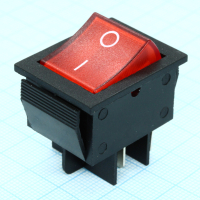IRS-201-2C3-R/B Переключатель ON-OFF с подсветкой 15A 250VAC 10000 циклов вогнутая кнопка красная Jietong pe428794 фото