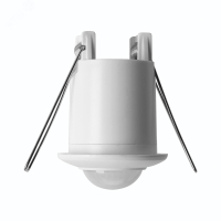 Датчик движения ИК встраиваемый 500w 360 градусов 6м IP20 белый 22066 Feron pe803323 фото