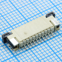 DS1020-07-10VBT1B-R FPC разъем для шлейфа на плату, поверхностный монтаж 10pin, шаг 1.00мм (контакты сверху) CONNFLY pe549627 фото