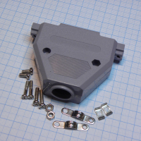 DS1045-37AP1S1-A Кожух для D-SUB разьема 37 контактов с короткими винтами, пластик, серый CONNFLY pe330492 фото