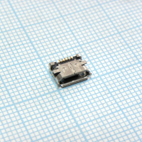 1981568-1 Разъем Micro USB тип B, USB 2.0, Розетка, 5 выводов, Поверхностный Монтаж (SMD), угловая TE Connectivity pe331004 фото