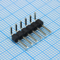 DS1022-1X6RDF11-B Соединитель штыревой, вилка на плату однорядная угловая 6pin(1x6), шаг 2.54мм (A=3mm, B=6mm, C=6.07mm), тип - D CONNFLY pe522748 фото