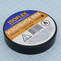 Изолента Isoflex ПВХ 15мм*20м черная Various pe349693 фото