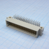 DS1120-48M0R13 Разъем (вилка)  DIN 41612 тип R 48pin (3х16), шаг 2.54мм трехрядный угловой (ряд АBC) CONNFLY pe330494 фото